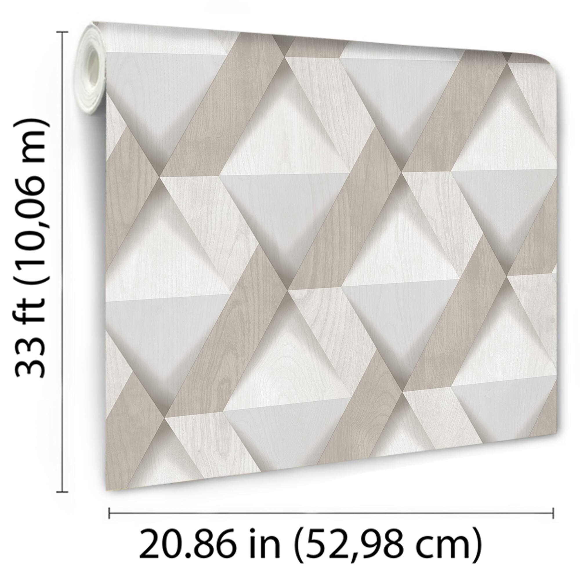 Designs Direct Modern Losange Wood Wallpaper